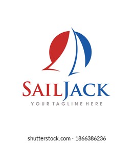 Sailing Logo Design. Sailing Boat Logo Vector Template