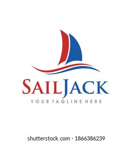 Sailing Logo Design. Sailing Boat Logo Vector Template