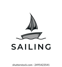 sailing logo design concept idea