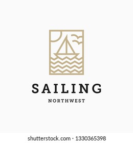 Sailing Logo Design Template