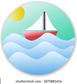 Sailing Logo Icon Design Vector