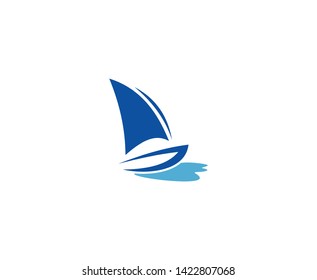 Sailing logo icon sail vector