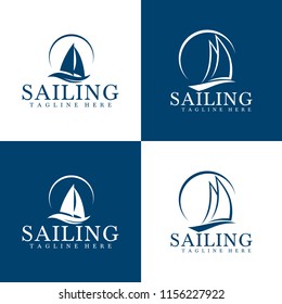 sailing logo template