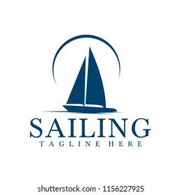 sailing logo template