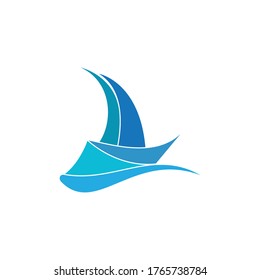 
sailing logo vector template design