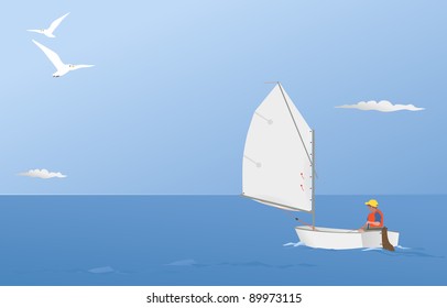 sailing on a summer breeze