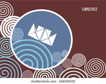 Sailing paper ship