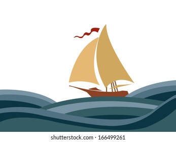Sailing in the sea