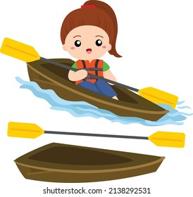 Sailing in the Sea Vector Illustrations