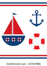 Sailing Set - Vector
