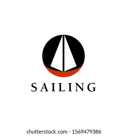 sailing ship or boat logo template