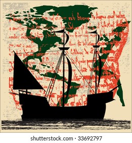Sailing Ship Discovery Background