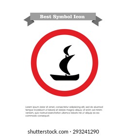Sailing ship icon