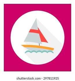 Sailing ship icon