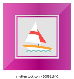 Sailing ship icon