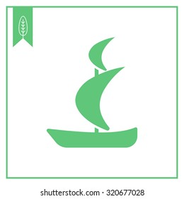 Sailing ship icon