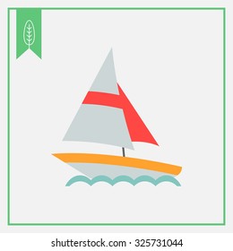 Sailing ship icon