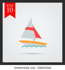 Sailing ship icon
