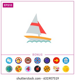 Sailing ship icon