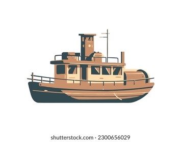 Sailing ship icon symbolizes transportation on water icon isolated