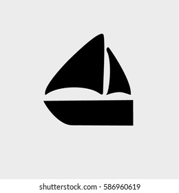 sailing ship icon vector