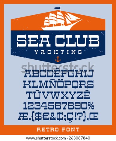 sailing ship logo design template vintage stock vector royalty free serif template