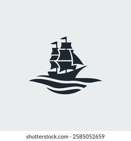 Sailing Ship Logo go to market.