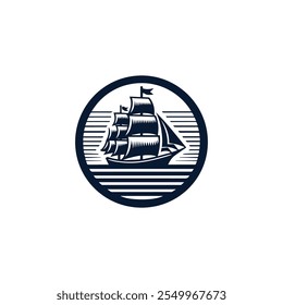 Sailing ship logo for sale.