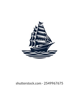 Sailing ship logo for sale.