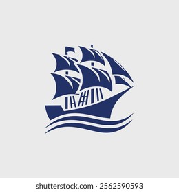 Sailing ship logo for sale.