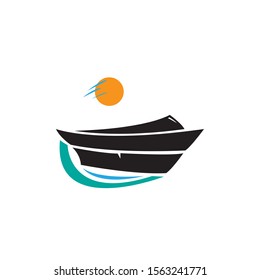 Sailing ship logo. Sailing ship vector. 