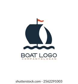 Sailing ship logo vector illustration design