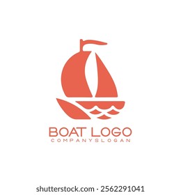 Sailing ship logo vector illustration design