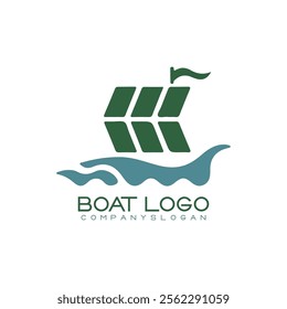 Sailing ship logo vector illustration design