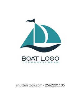 Sailing ship logo vector illustration design