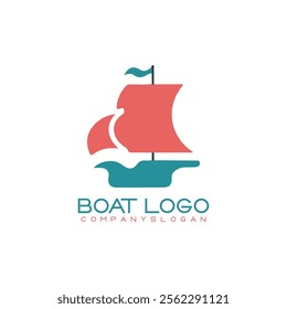 Sailing ship logo vector illustration design