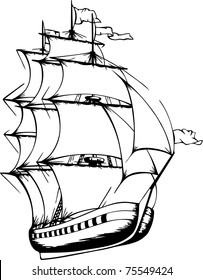 Sailing Ship (Vector)