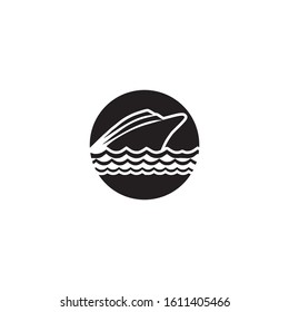 the 
sailing ship vector logo