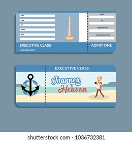 Sailing Ticket Journey To Heaven