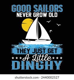 Sailing T-Shirt Design, Sail Boat Graphic T Shirt, Vintage Sailing T Shirt Design