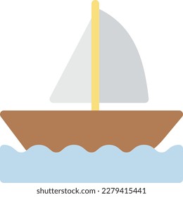 sailing Vector illustration on a transparent background. Premium quality symmbols. Line Color vector icons for concept and graphic design.