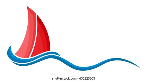 Sailing vessel Logo. 