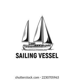 Sailing Vessel Logo Inspiration, boat, yacht