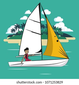 Sailing water sport