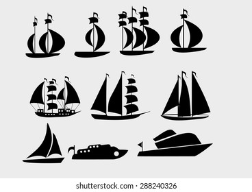 sailing yacht club vector art