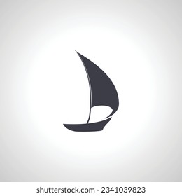 sailing yacht icon. sailing yacht isolated icon