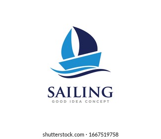 Sailing or Yacht Logo Icon Design Vector