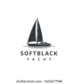 Sailing Yacht Silhouette Logo design inspiration