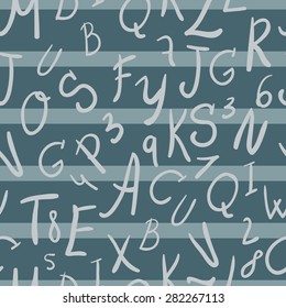 Sailor alphabet seamless vector pattern