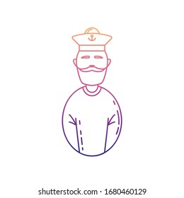 sailor avatar nolan icon. Simple thin line, outline vector of Avatars icons for ui and ux, website or mobile application